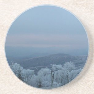 Winter in the Blue Ridge Mountains Coaster
