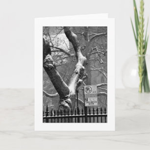 'Winter in the City' Holiday Card - Blank
