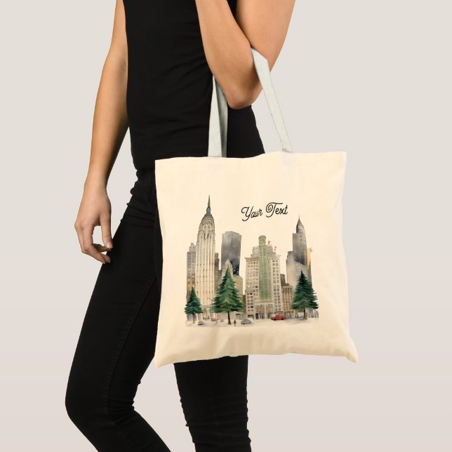 Winter in the City Tote Bag (Front (Product))