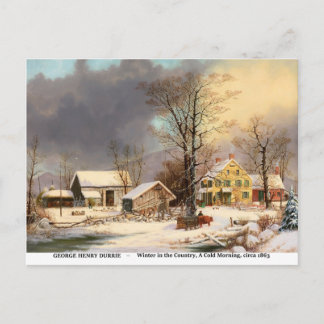 Winter in the Country, A Cold Morning Postcard