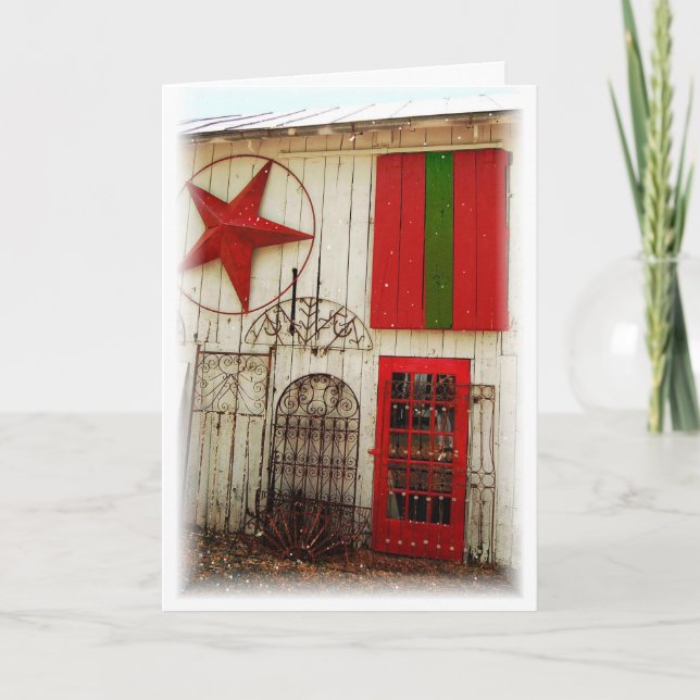 Winter in the Country Holiday Card (Front)