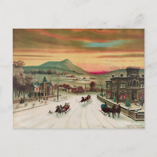 Winter In The Country Postcard
