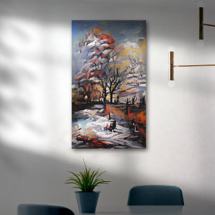 Winter in the Countryside Canvas Print