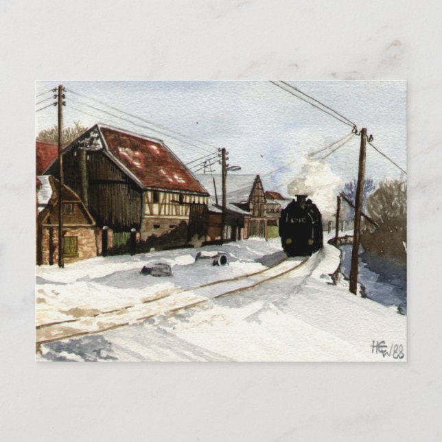 Winter in the Harz Mountains Postcard (Front)