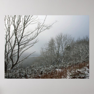 Winter in the Macclesfield Forest Card Poster