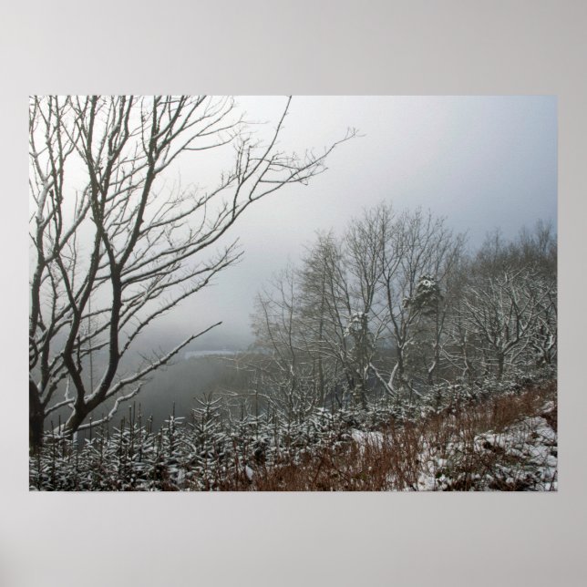 Winter in the Macclesfield Forest Card Poster (Front)