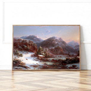 Winter in the Mountains Poster