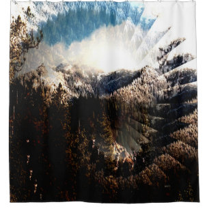 Winter in the mountains...... shower curtain