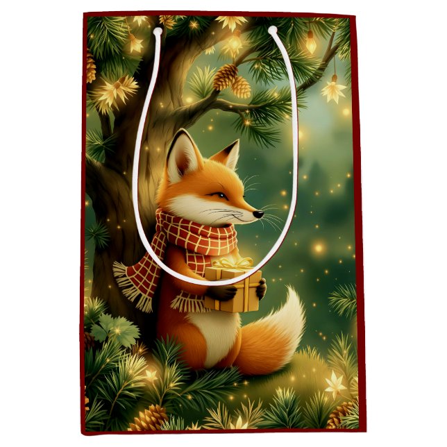 Winter in the Pines Medium Gift Bag (Front)
