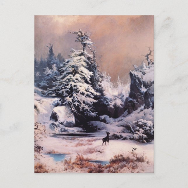 Winter in the Rockies - 1867 Postcard (Front)