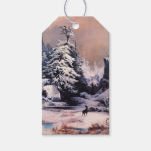 Winter in the Rocky Mountains (by Thomas Moran) Gift Tags