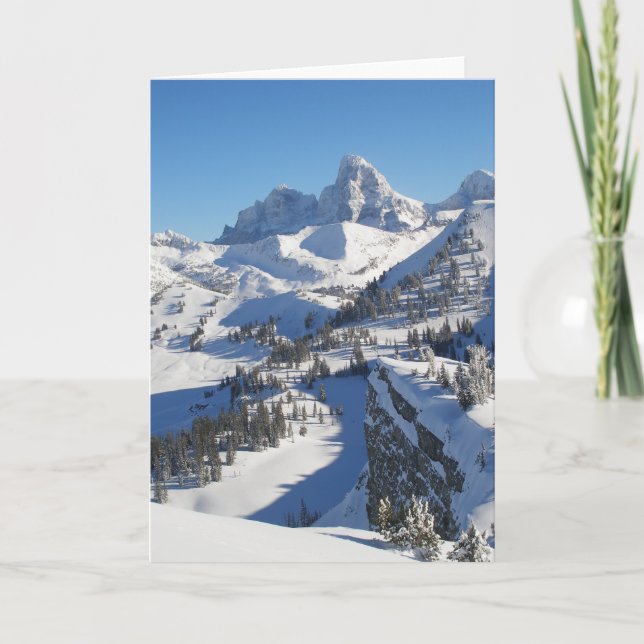 Winter in the Tetons Card (Front)