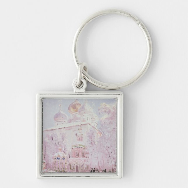 Winter in the Trinity-St. Sergius Lavra Key Ring (Front)