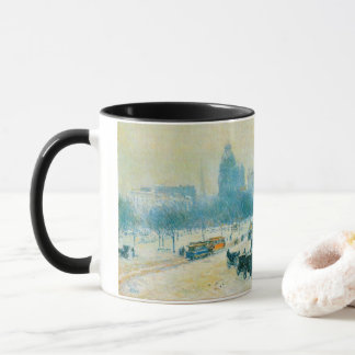 Winter in Union Square by Frederick Childe Hassam Mug