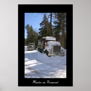 Winter in Vermont Poster