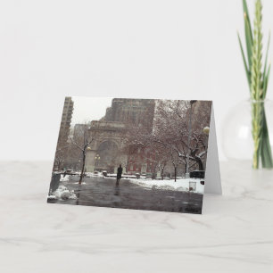 Winter in Washington Square (Season's Greetings) Holiday Card