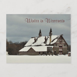 Winter in Wisconsin Holiday Postcard