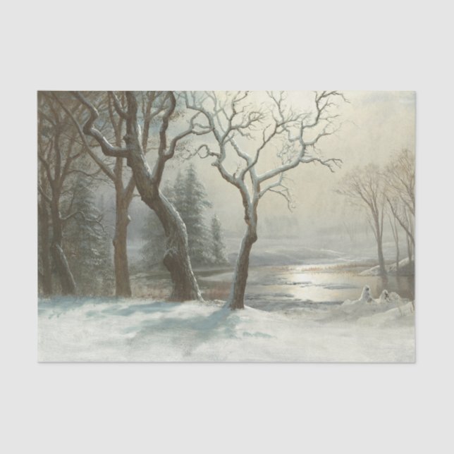Winter in Yosemite by Albert Bierstadt  Tissue Paper (Front)