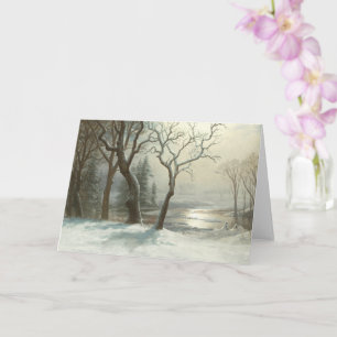 Winter in Yosemite by Albert Bierstadt Winter Card