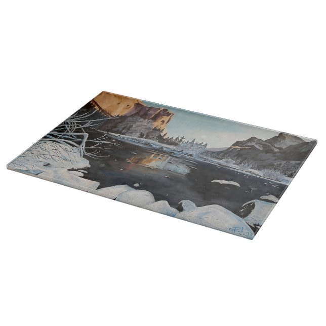 Winter in Yosemite,  by Gary Poling Cutting Board (Corner)