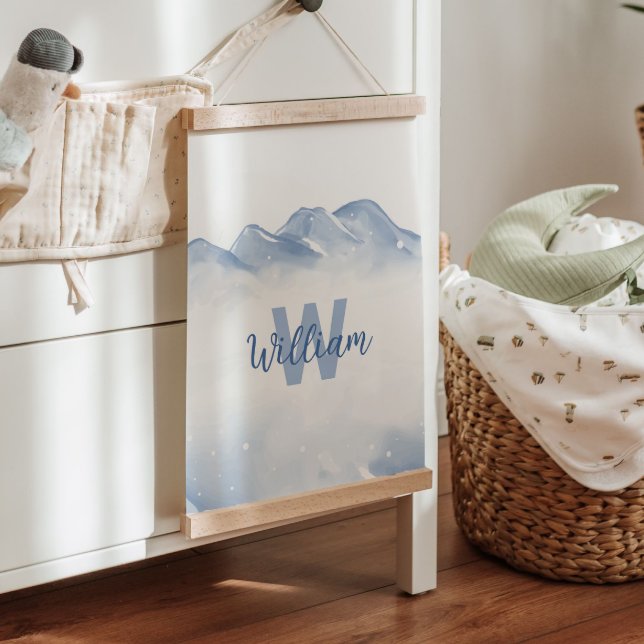 Winter Initial Monogram Name Nursery Wall Decor Hanging Tapestry (Winter Initial Monogram Name Nursery Wall Decor Hanging Tapestry)