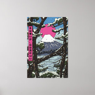 Winter is cold but the heart is warm canvas print