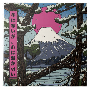 Winter is cold but the heart is warm tile