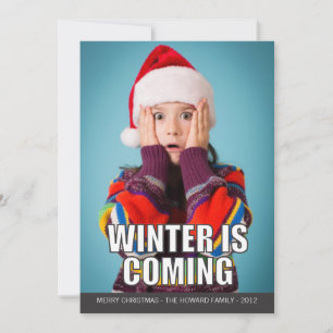 Winter is Coming Meme Holiday Card