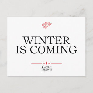 Winter Is Coming Postcard