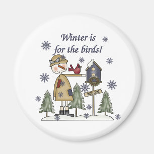 Winter is for the Birds Magnet