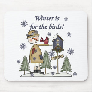 Winter is for the Birds Mouse Mat
