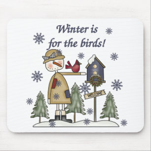 Winter is for the Birds T-shirts and Gifts Mouse Mat