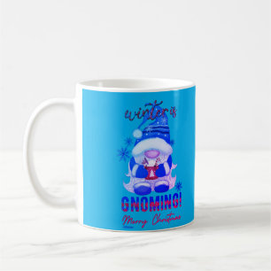 WINTER IS GNOMING funny christmas gnome Coffee Mug