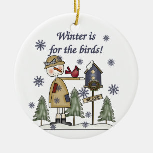 Winter is the for Birds Keepsake Ornament