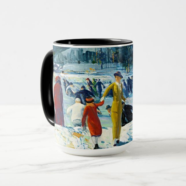 Winter Joy – Bellows Ice Skating Mug (Front Left)