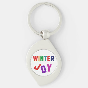 Winter Joy - Cosy Colourful Letters Key Ring
