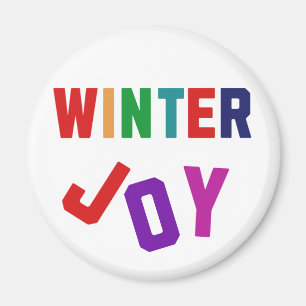 Winter Joy - Cosy Colourful Letters Magnet