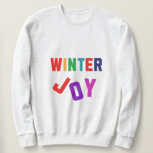 Winter Joy - Cosy Colourful Letters Sweatshirt