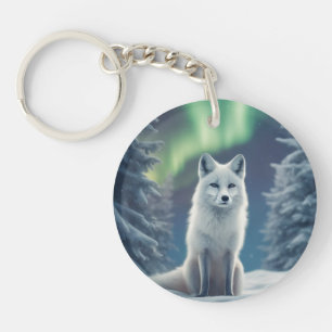 Winter Joy Fox Key Ring