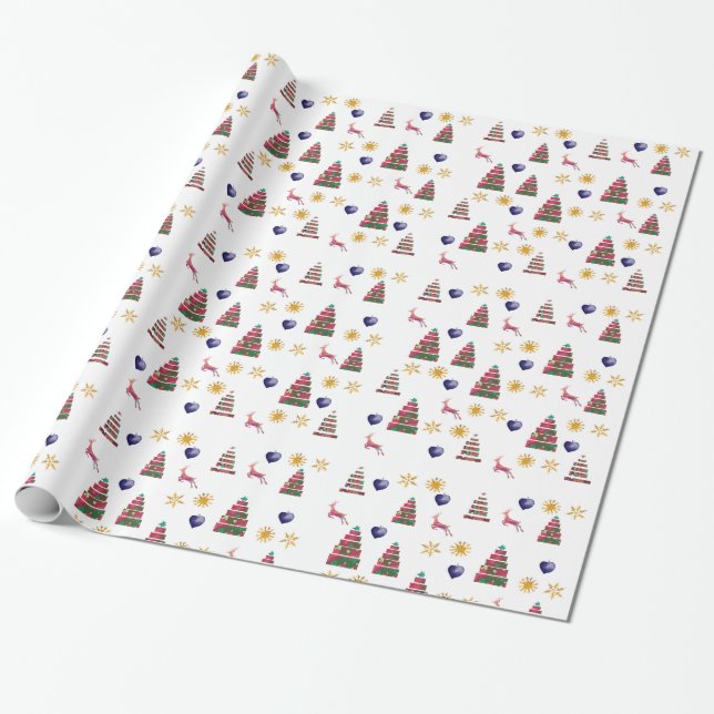 Winter Joy Wrapping Paper (Unrolled)