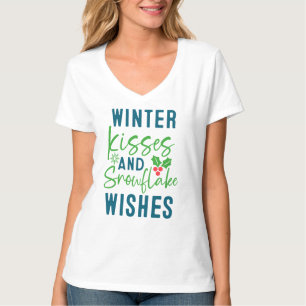 Winter Kisses And Snowflake Wishes-51963 T-Shirt