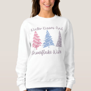 Winter Kisses and Snowflake Wishes Sweatshirt