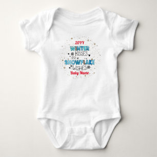 Winter Kisses Customise Baby Bodysuit