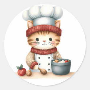 Winter Kitten  Stickers