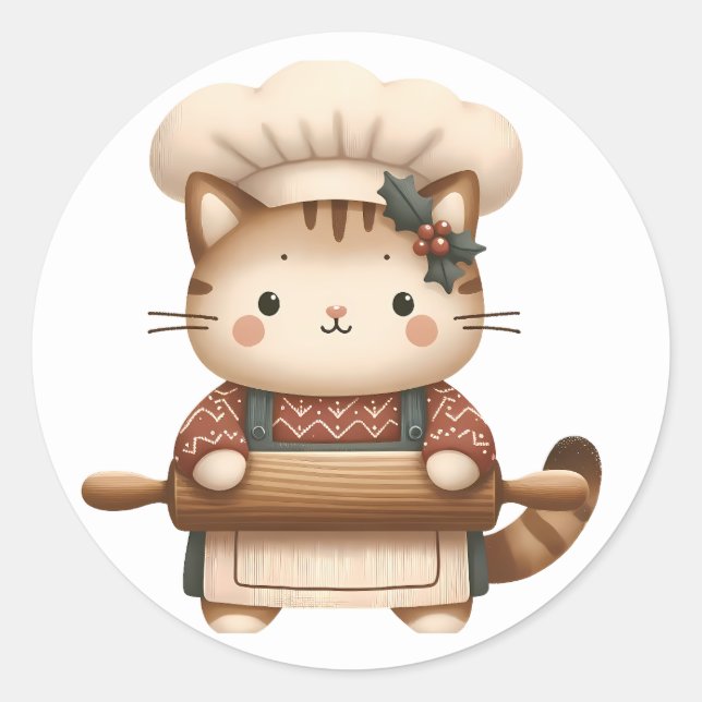 Winter Kitten  Stickers (Front)