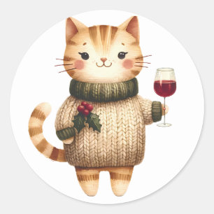 Winter Kitten  Stickers