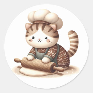Winter Kitten  Stickers