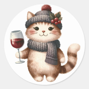 Winter Kitten  Stickers