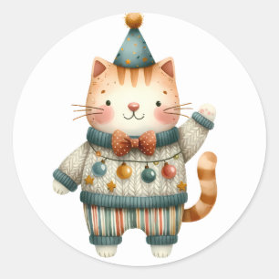 Winter Kitten  Stickers