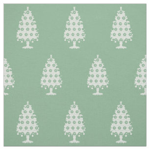 Winter Knit Christmas Tree Fabric